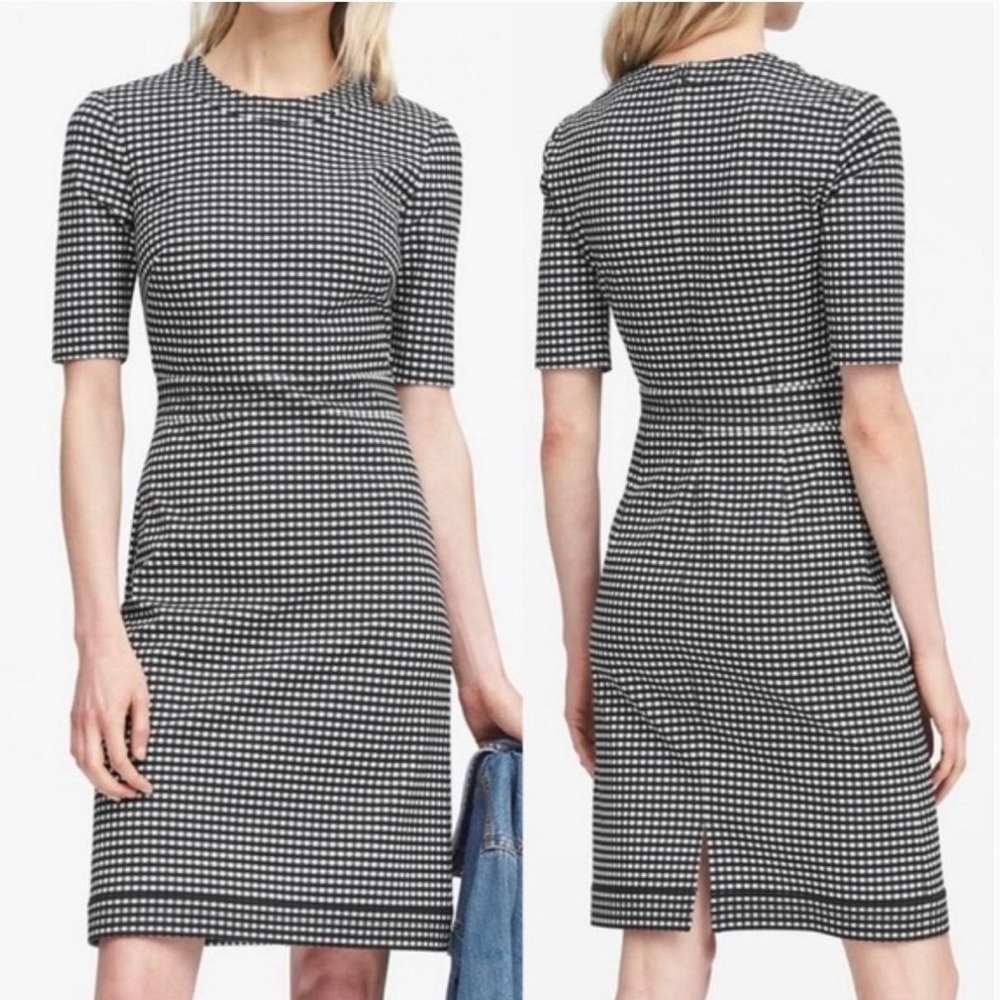 Banana Republic Gingham Dress 8